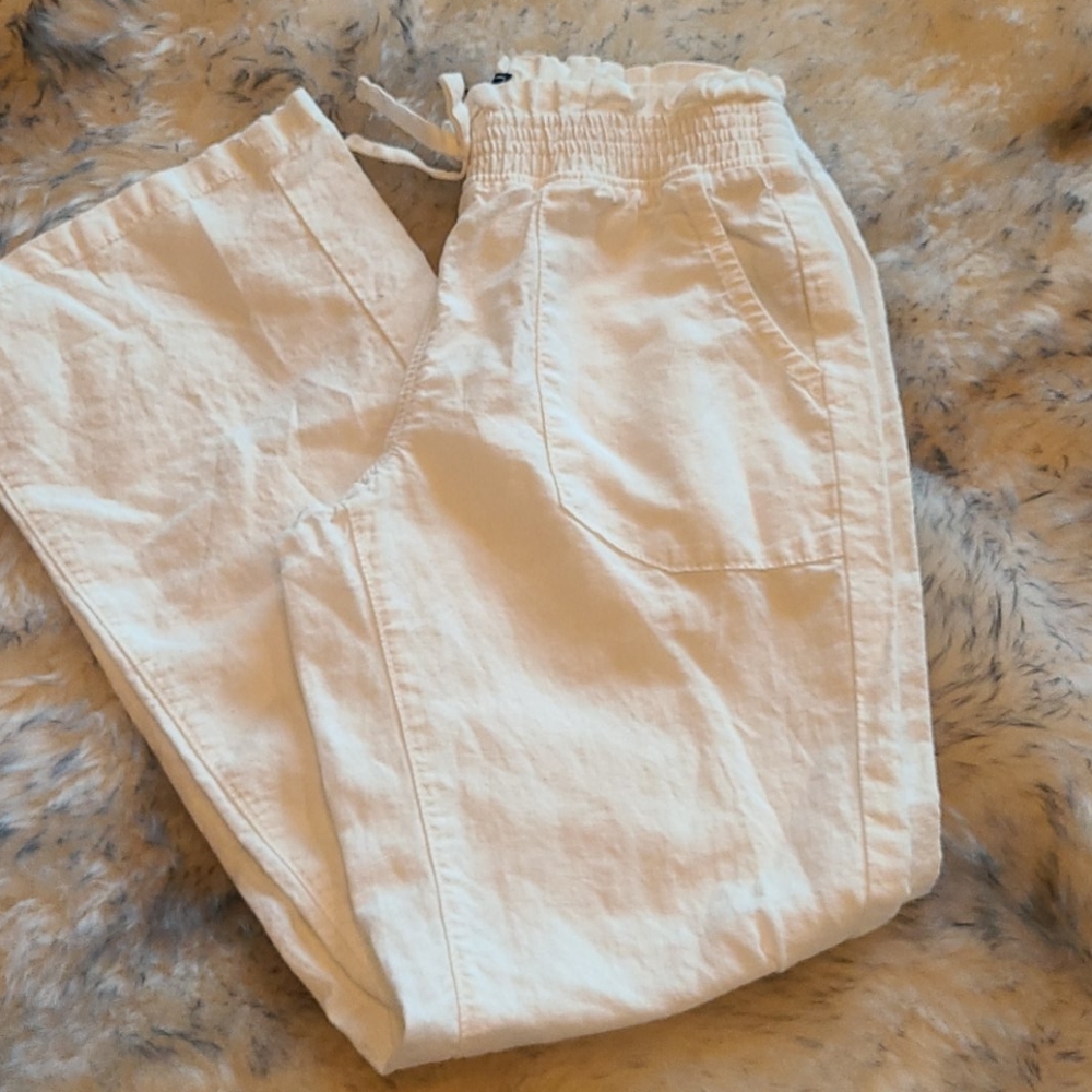 Gap Kids white linen pants